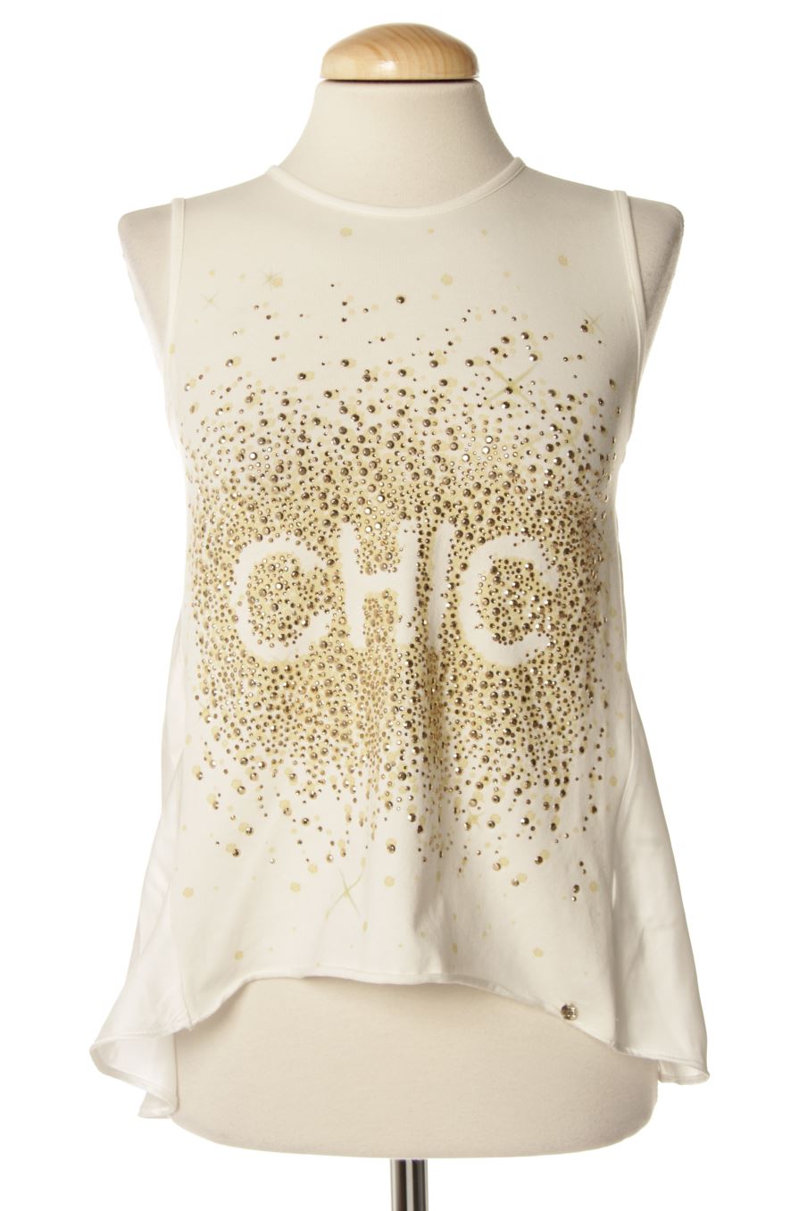 Top de Miss Grant de la talla 40, de color blanco