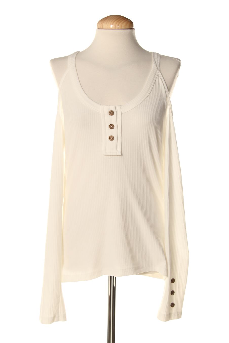 Camiseta manga larga de PERCENTIL de la talla M, de color blanco