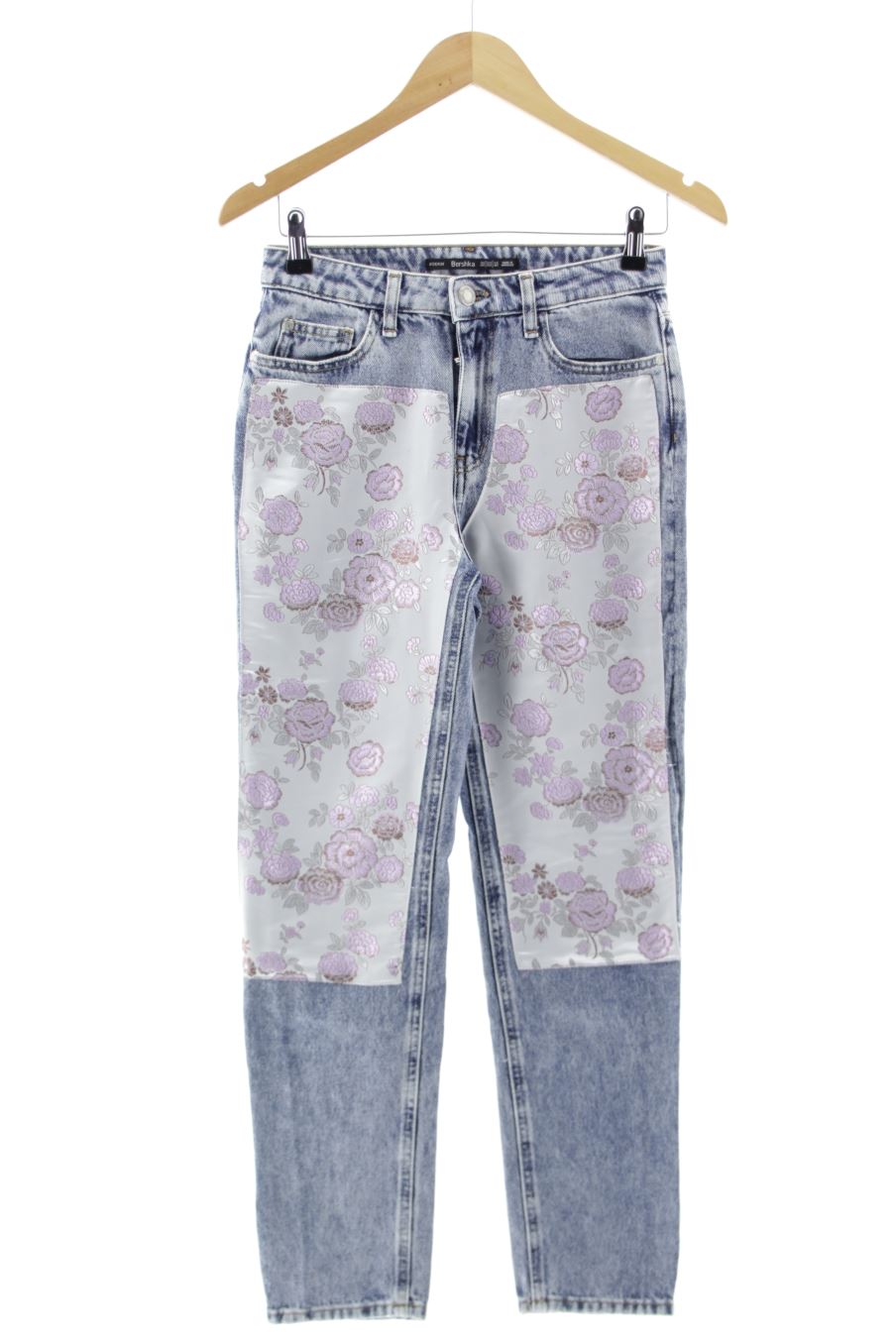 Vaquero de Bershka de la talla 34, de color azul de ropa vaquera