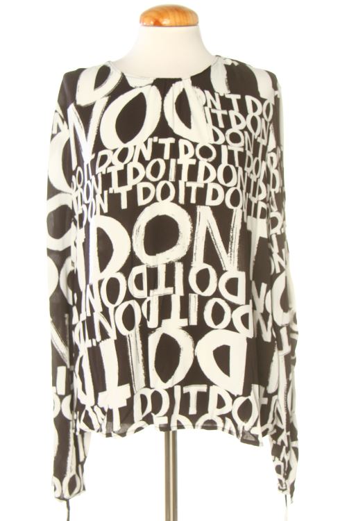 Blusa a maniche lunghe