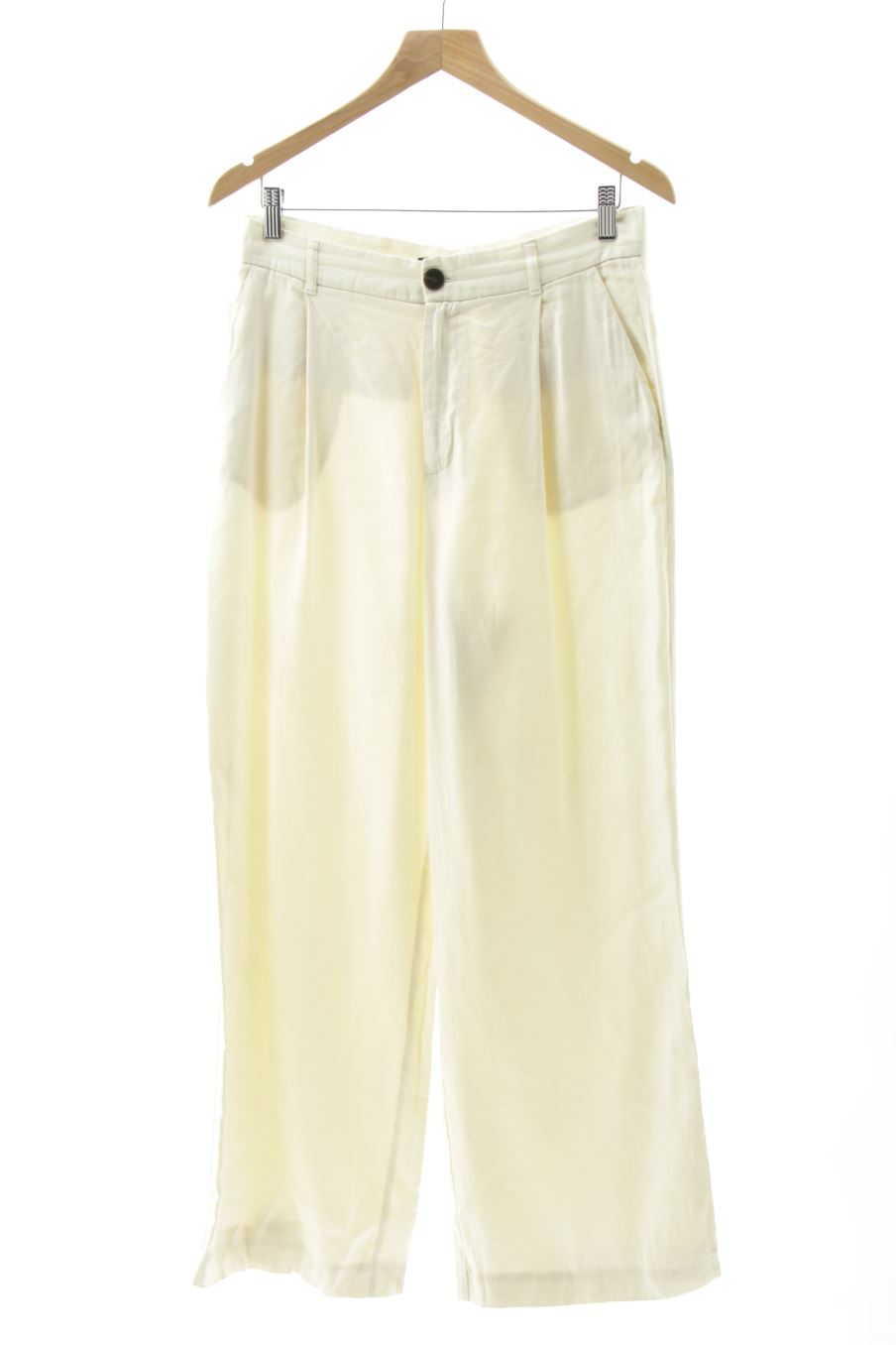 Pantalón Casual de Zara de la talla L, de color beige