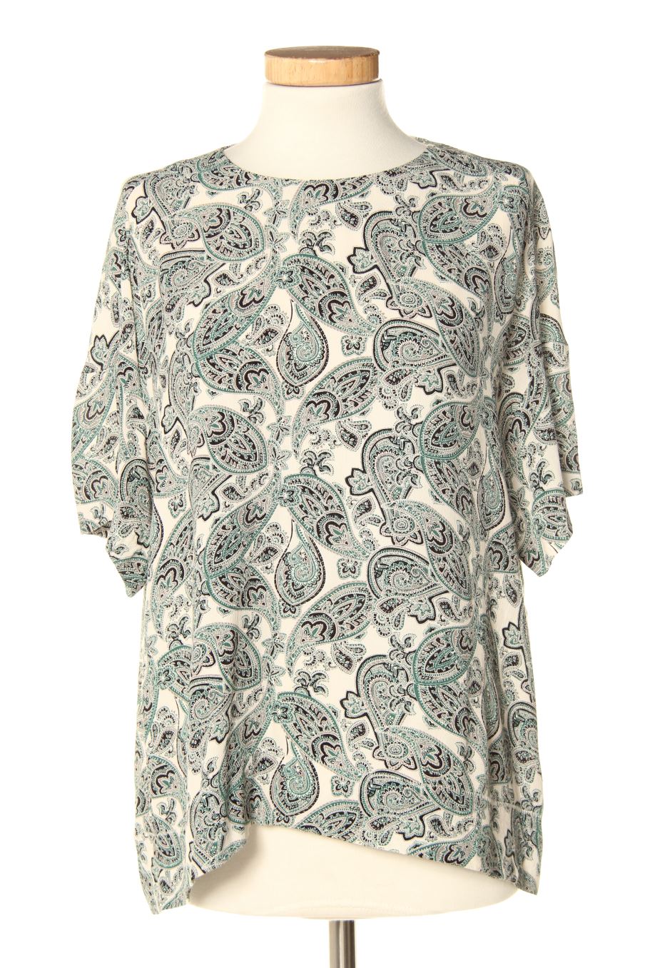 Blusa de manga corta de H&M de la talla 38, de color estampado