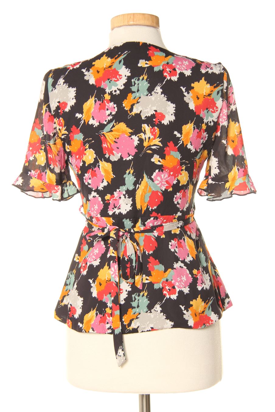 Blusa de manga corta de Trf (ZARA) de la talla XS, de color estampado