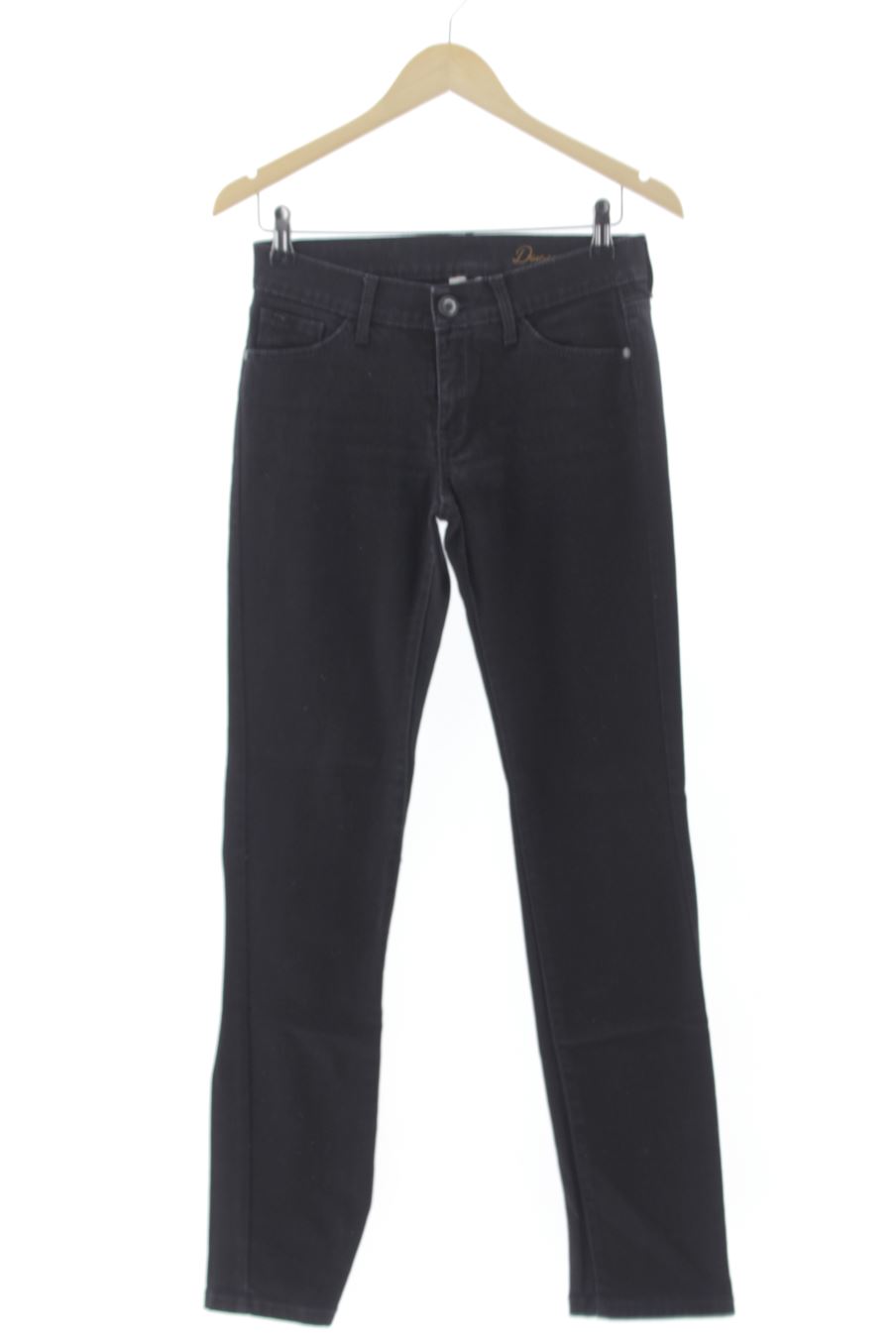 Vaquero de Mango de la talla 38, de color negro de ropa vaquera