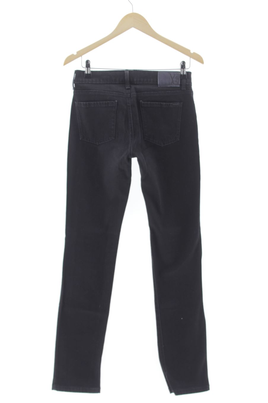 Vaquero de Mango de la talla 38, de color negro de ropa vaquera