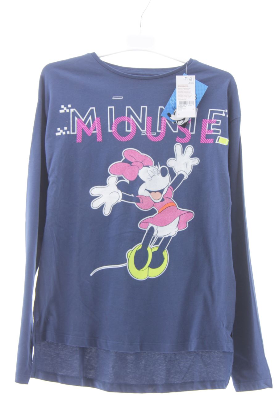 T-shirt manches longues Disney de la taille 11 ans avec une étiquette