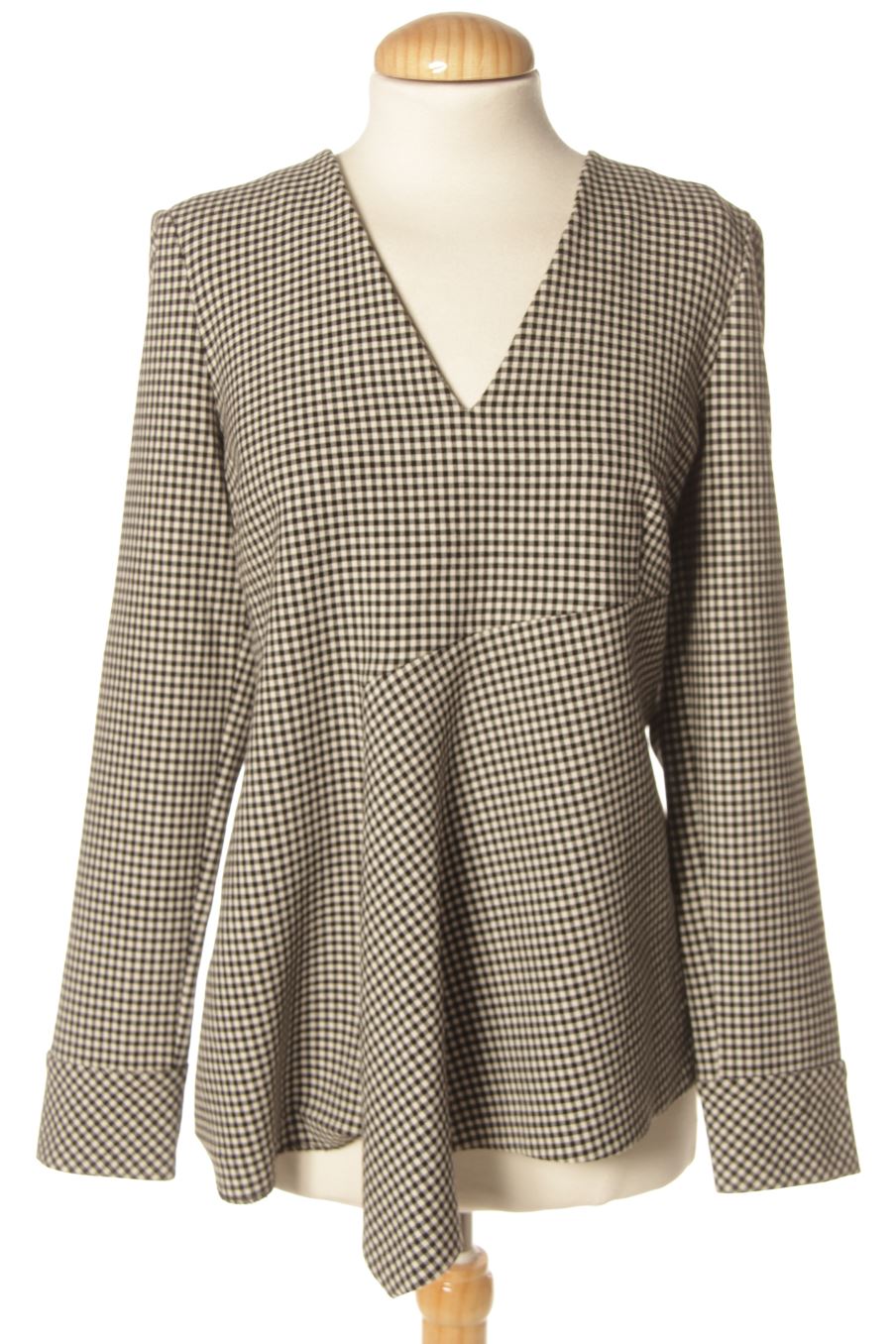 Blouse à manches longues Zara de la taille M, de couleur carreaux