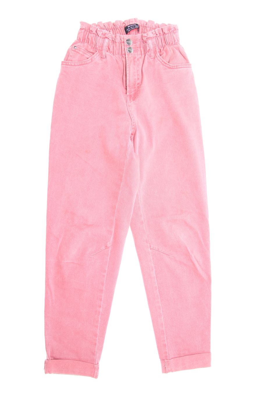 Vaqueros de Bershka de la talla 32, de color rosa de ropa vaquera
