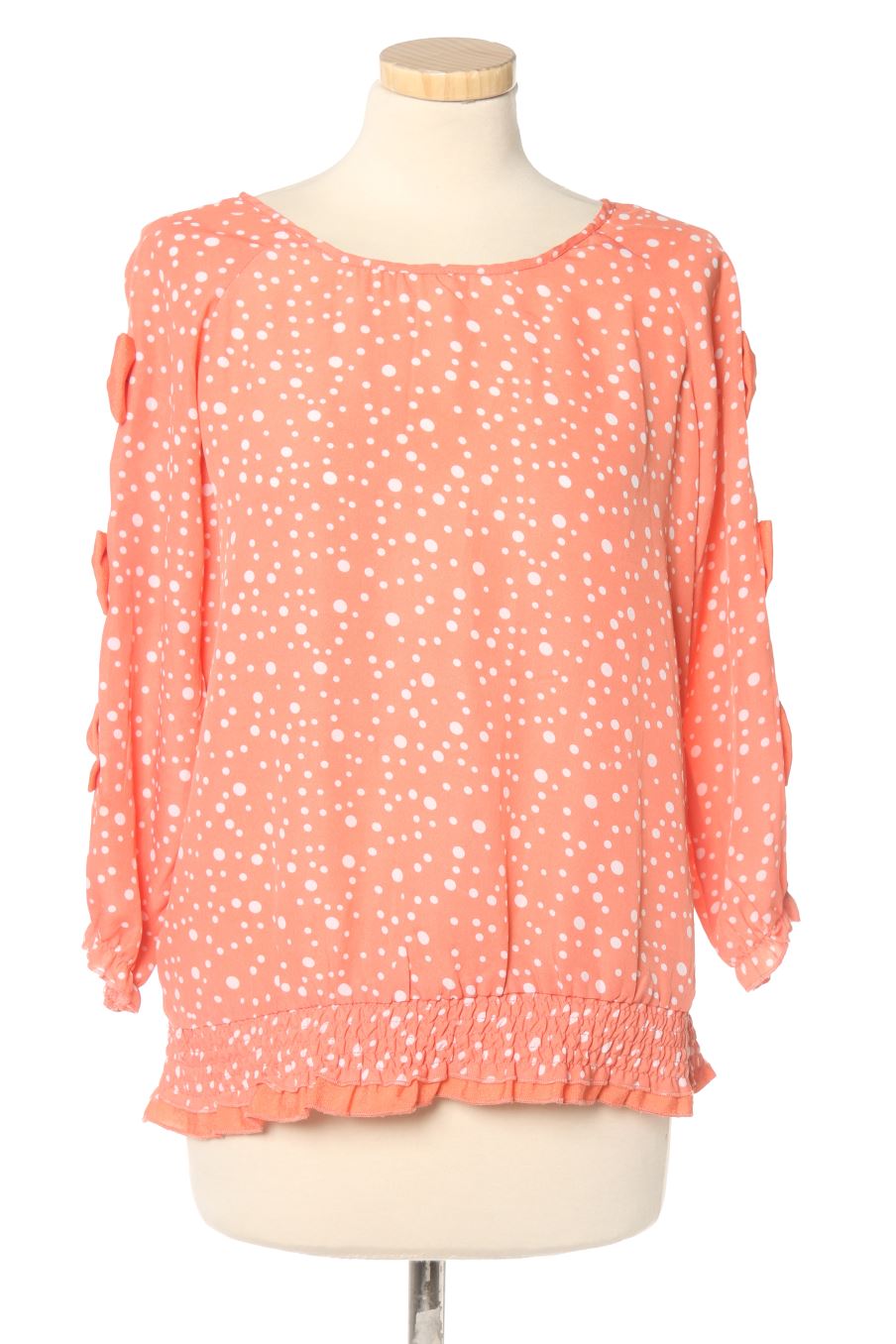 Blusa de manga larga de La morena de la talla S, de color coral