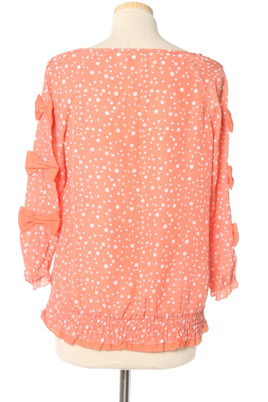 Blusa de manga larga de La morena de la talla S, de color coral