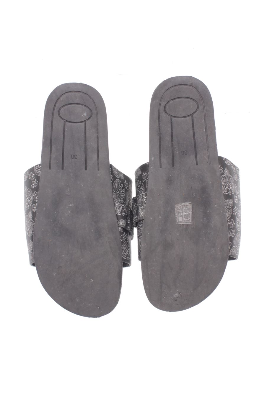 Sandalias planas de STELLA LUNA de la talla 38, de color gris de