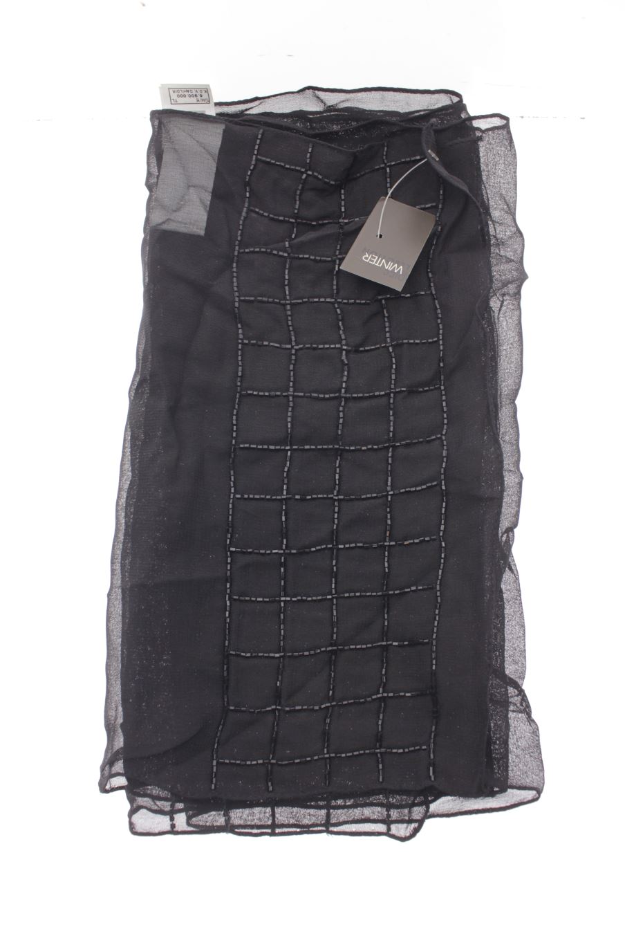 Fular de Zara de la talla Única, de color negro