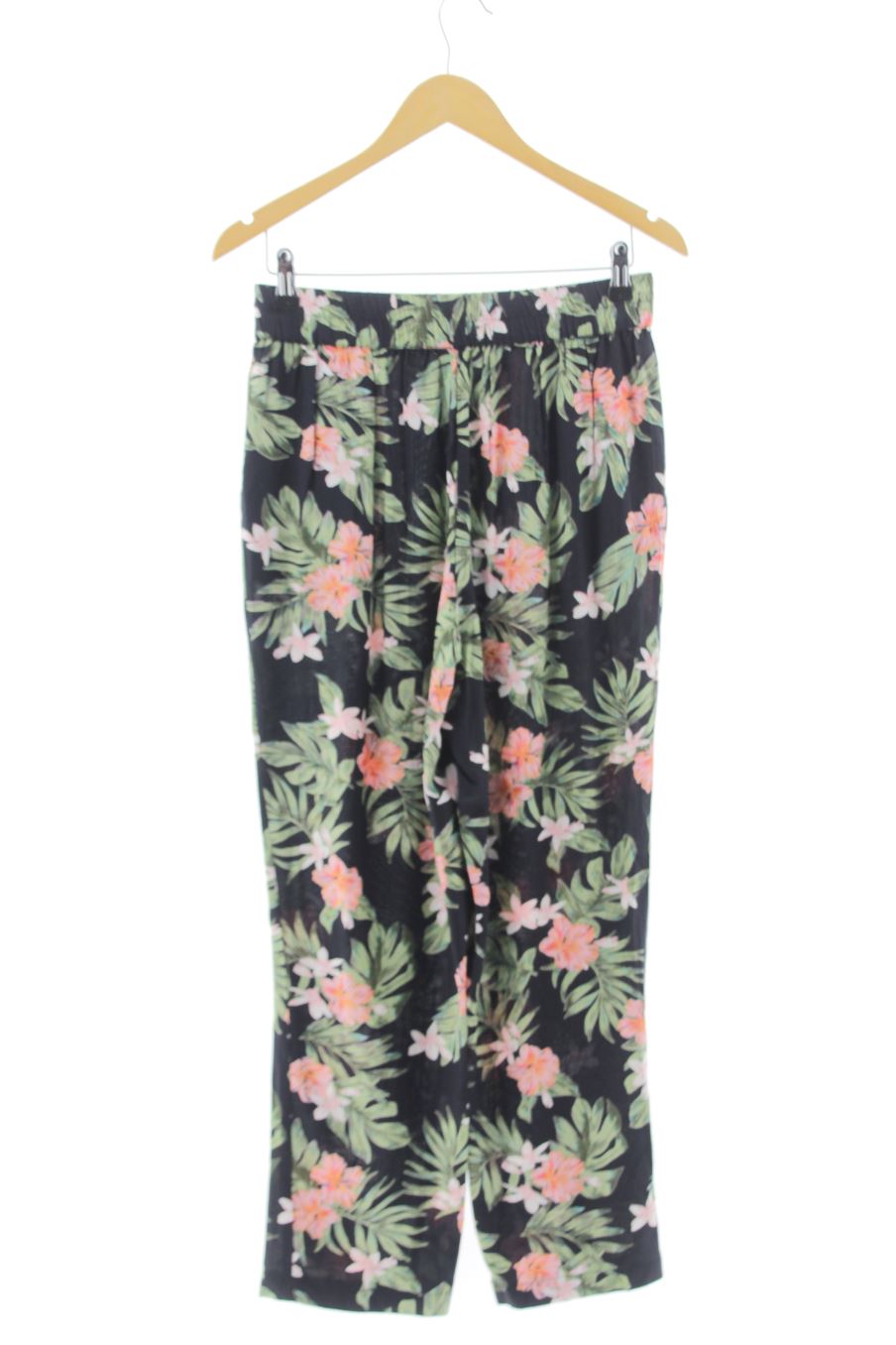 Pantalon Casual Pieces de la taille M, de couleur fleurs