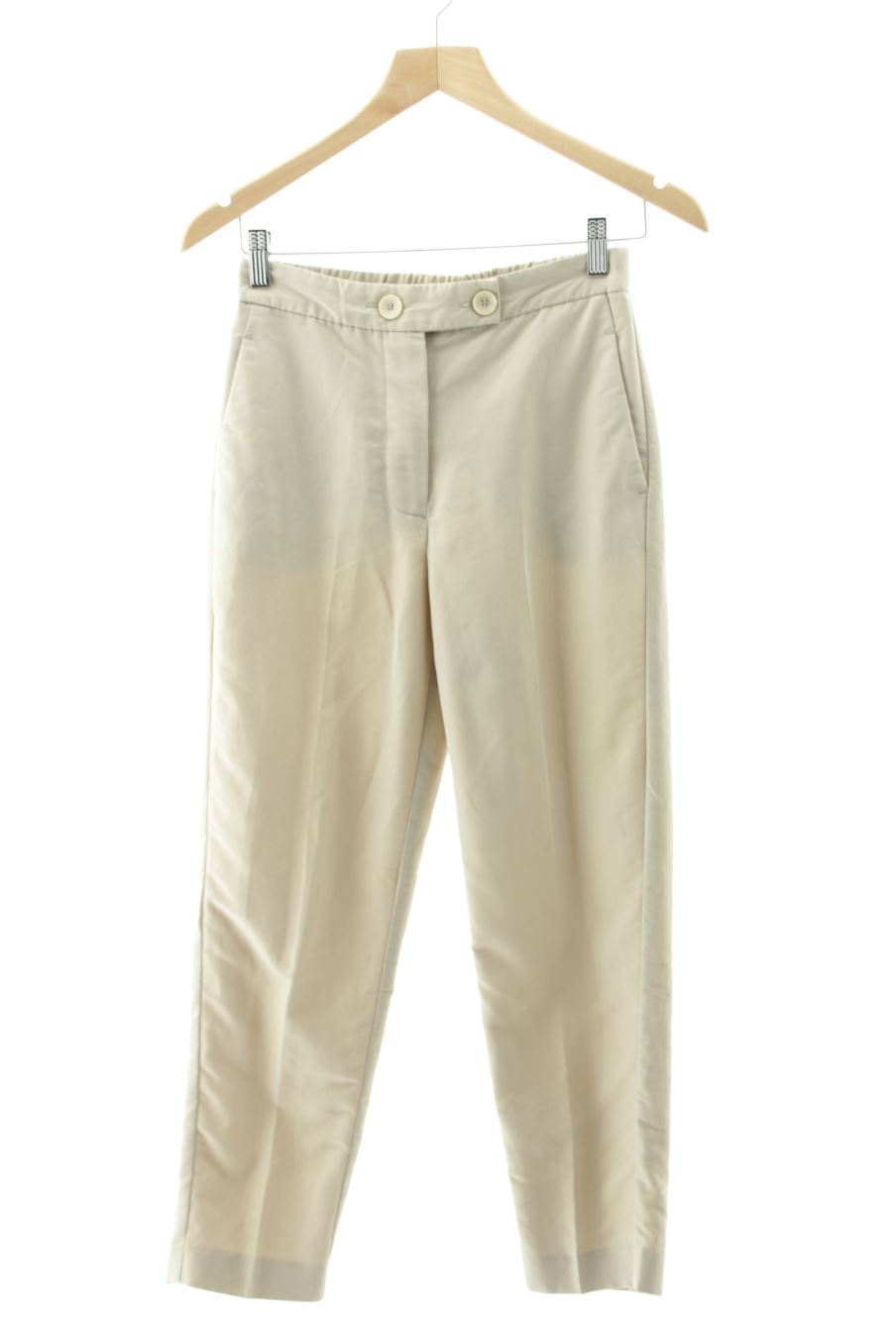 Pantalon Mango de la taille 34, de couleur beige