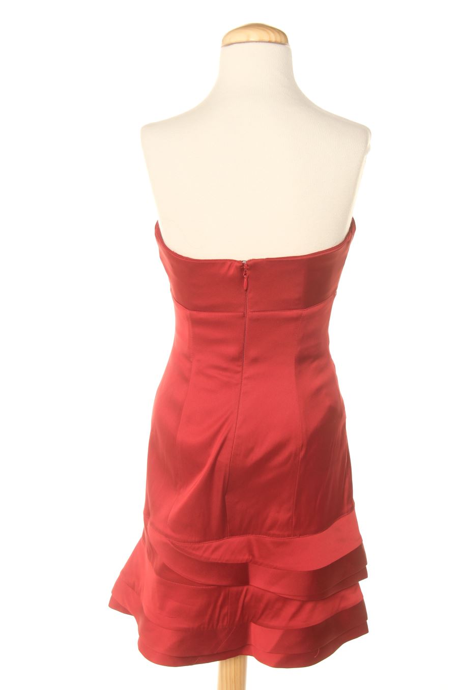 Vestido elegante de BCBGMAXAZRIA de la talla S, de color rojo