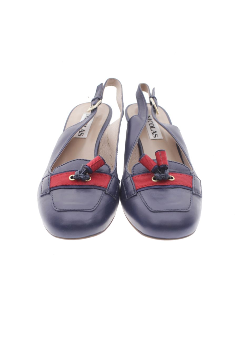 Zapatos de tacon de Nicolas de la talla 40, de color azul marino de