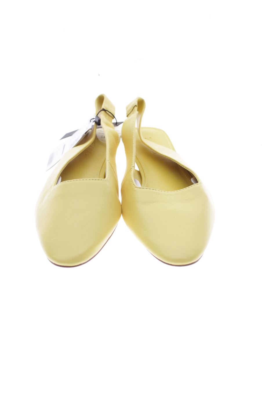 Sandalias planas de Mango de la talla 36, de color amarillo de
