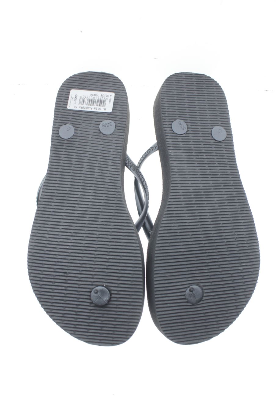 Chanclas de Havaianas de la talla 35, de color negro de