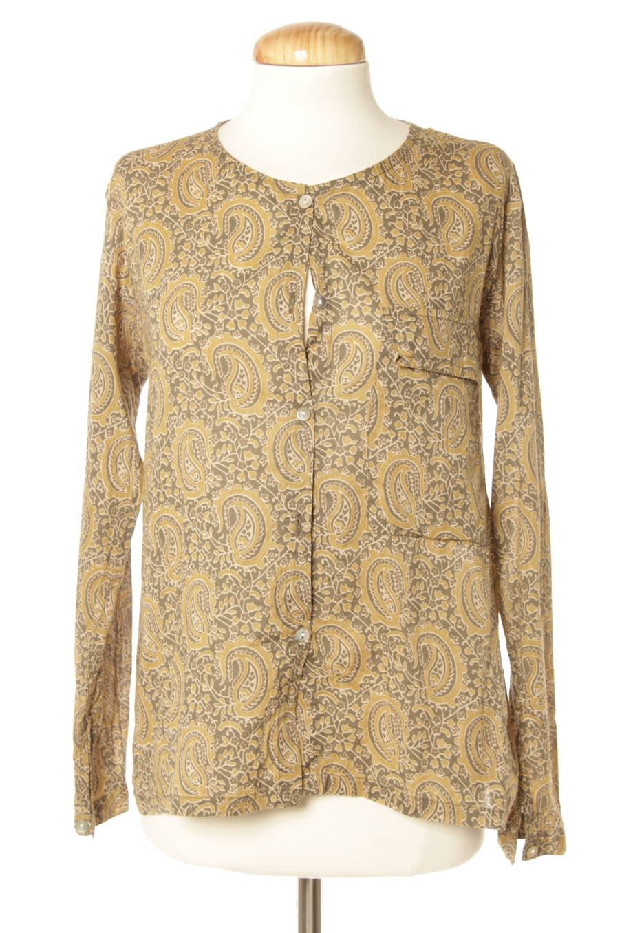 Langärmelige Bluse von natura Größe M, Farbe Aufdruck, für