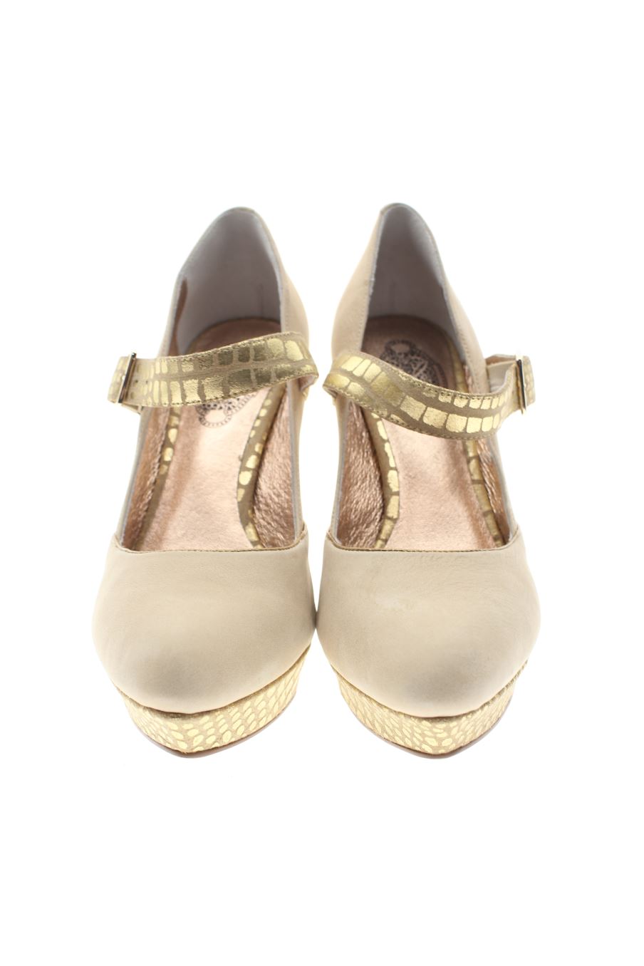 Zapatos de tacon de Kesslord de la talla 39, de color beige de