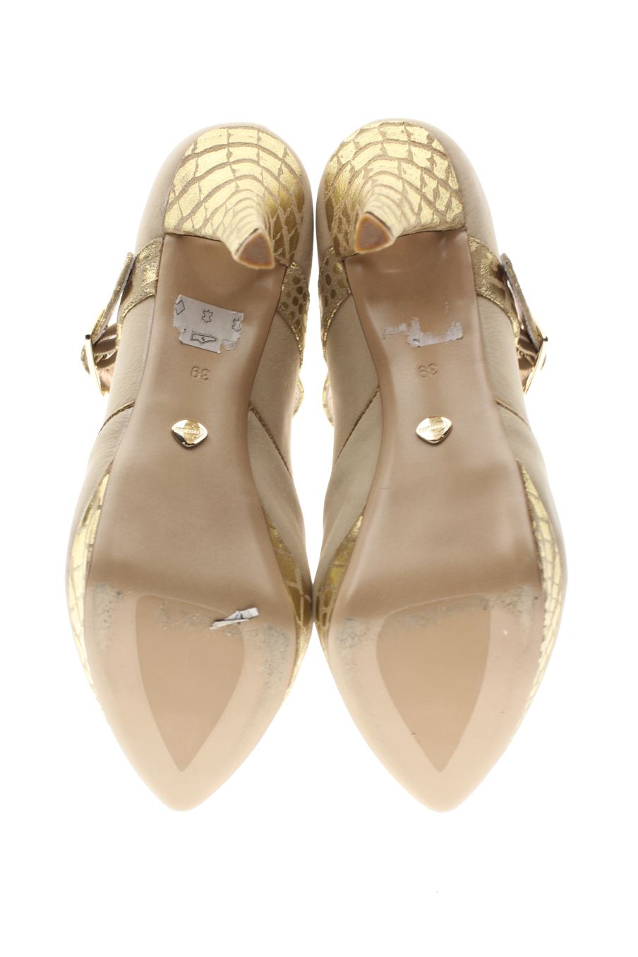 Zapatos de tacon de Kesslord de la talla 39, de color beige de