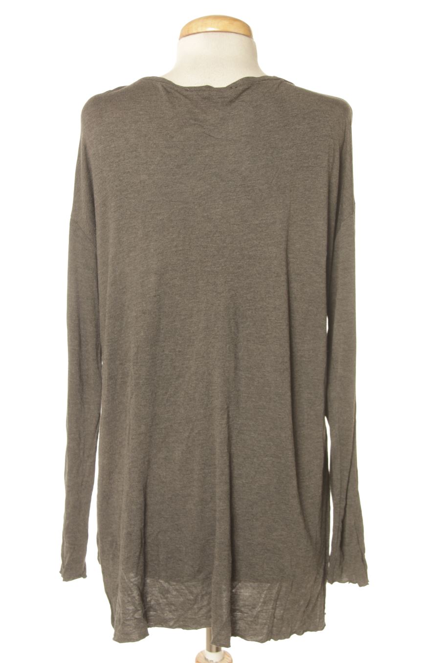 T-shirt à manches longues Zara de la taille M, de couleur gris