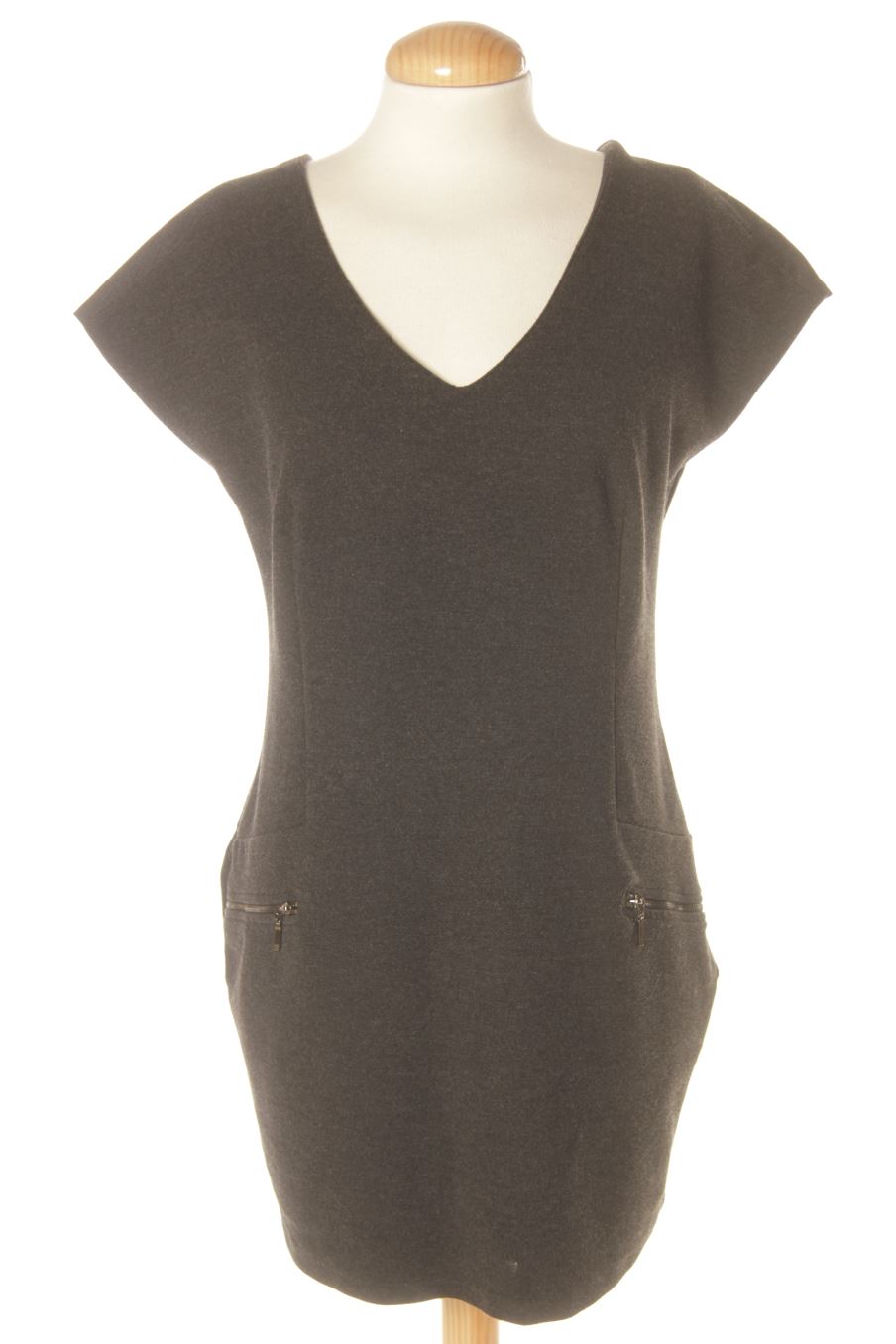Vestido casual de Massimo Dutti de la talla L, de color negro