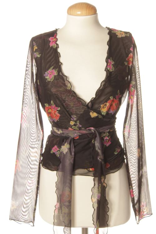 Blusa a maniche lunghe