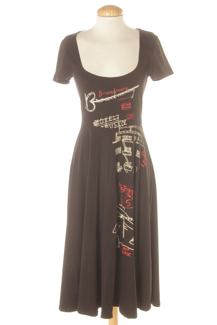 Robe casual Desigual de la taille M, de couleur noir