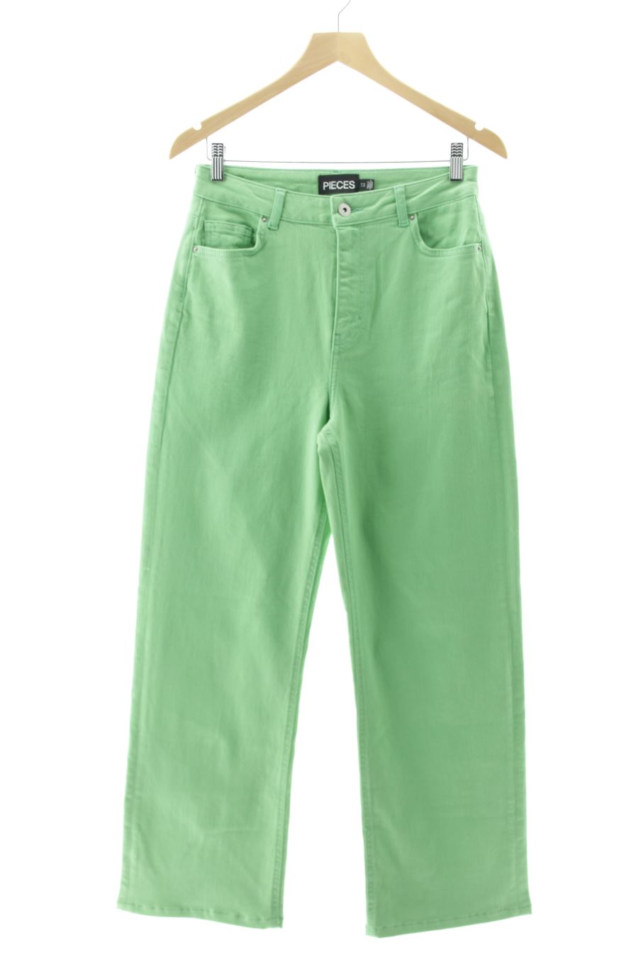 Jeans Pieces de la taille S, de couleur vert de denim