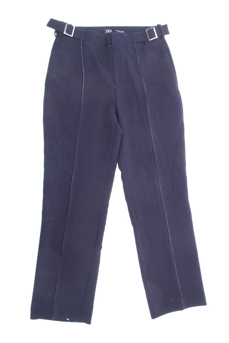 Pantalon Zara de la taille XS, de couleur bleu marine