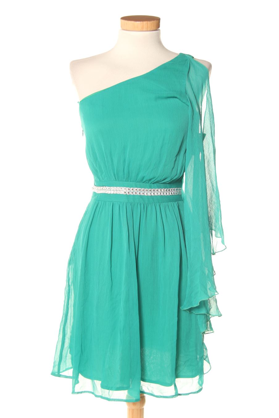 Vestido elegante de Fórmula Joven de la talla 36, de color verde