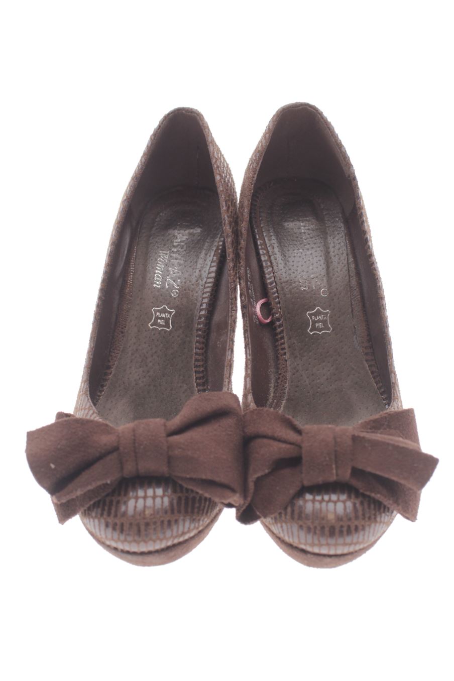 Zapatos de tacon de Marypaz de la talla 35, de color marrón de
