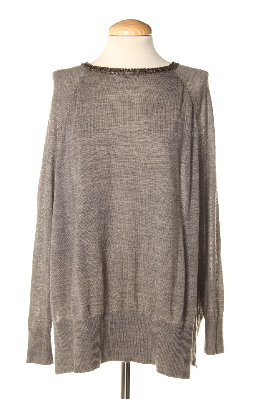 Jerseys de Mango de la talla M, de color gris