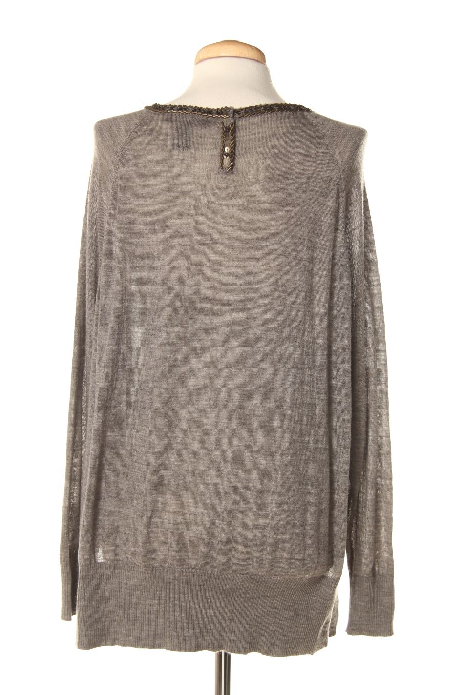 Jerseys de Mango de la talla M, de color gris