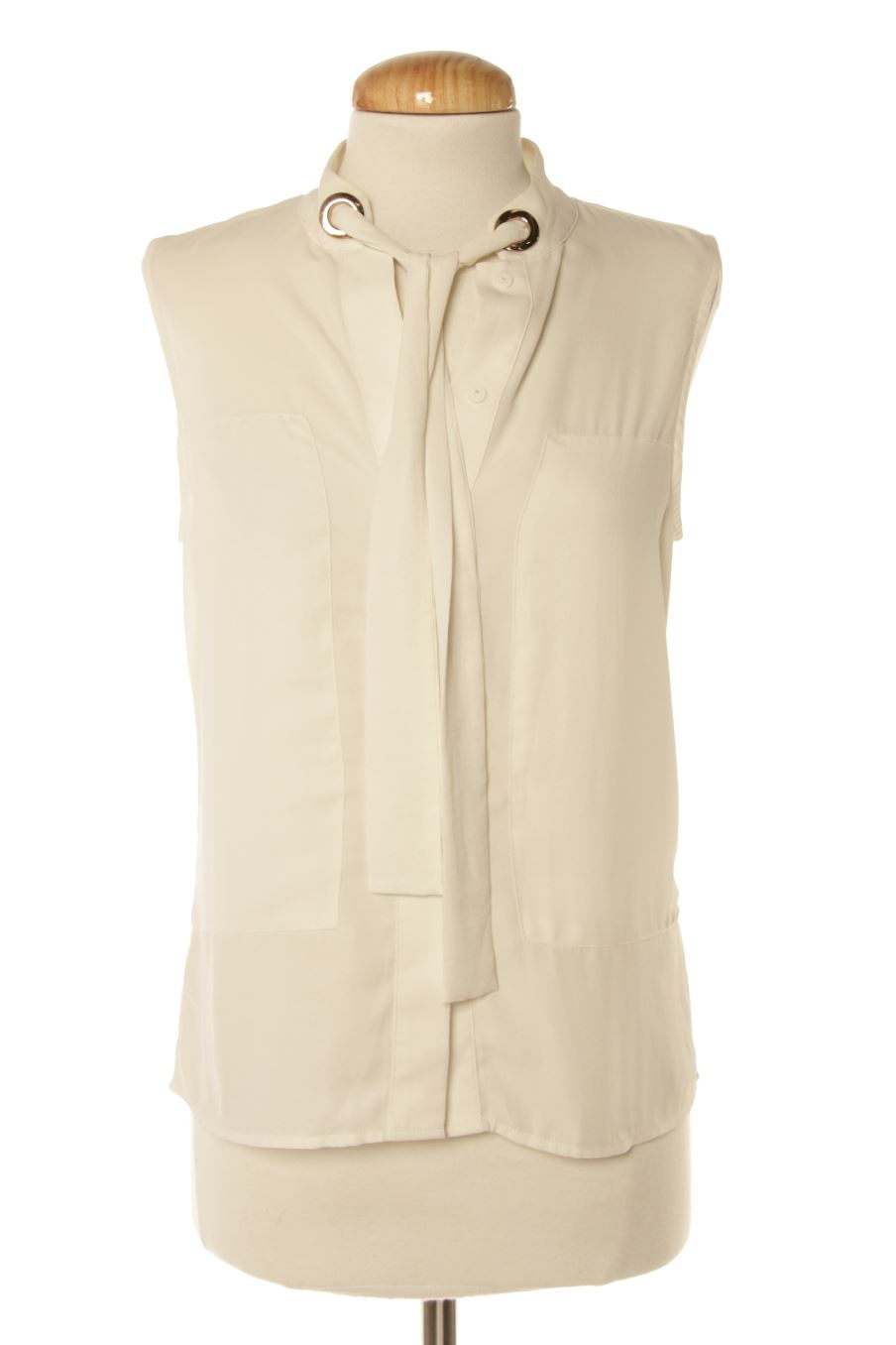 Blusa a maniche corte de H&M de la talla 34, de color bianco