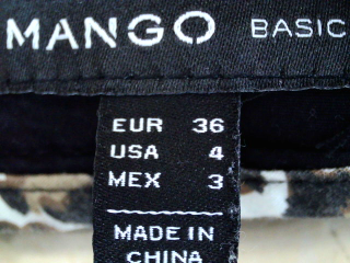 Jupe Mango de la taille 36, de couleur noir