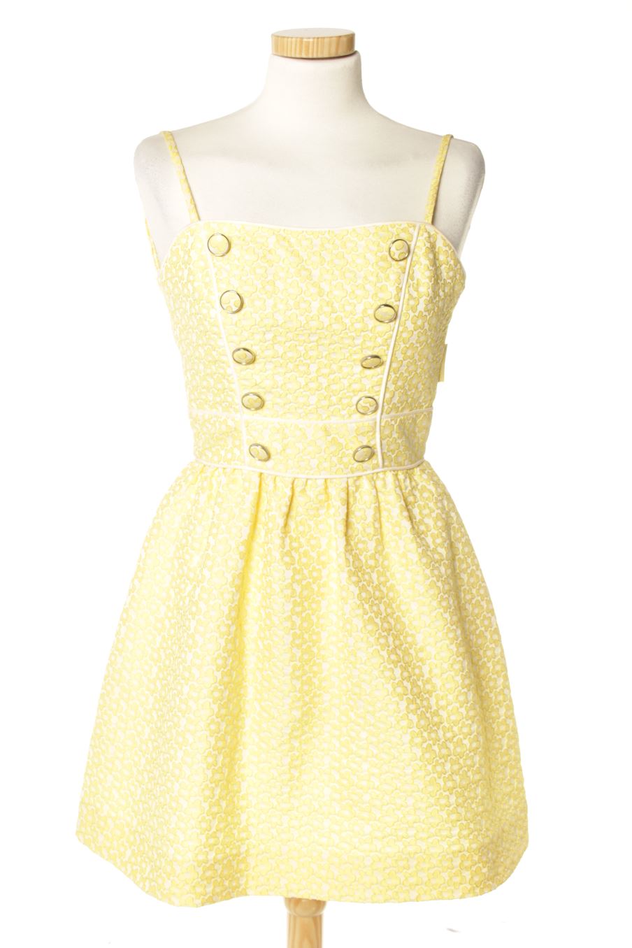 Vestido elegante de Holy Preppy de la talla XS, de color amarillo