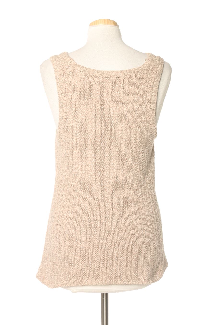 Chaleco de tela de Manoukian de la talla XS, de color marrón