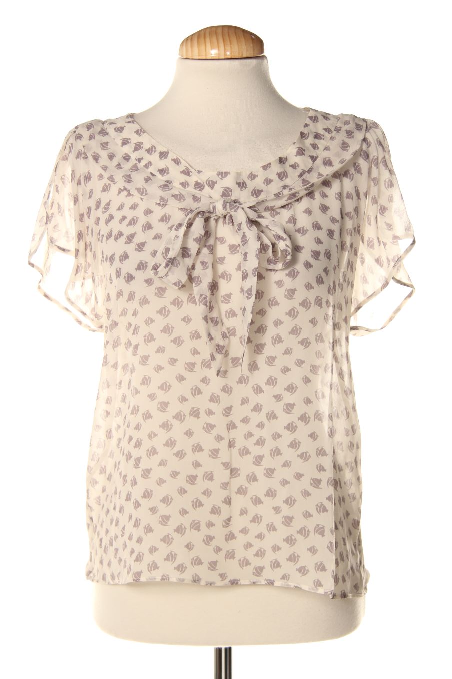 Blusa de manga corta de Antonio Pernas de la talla 38, de color estampado