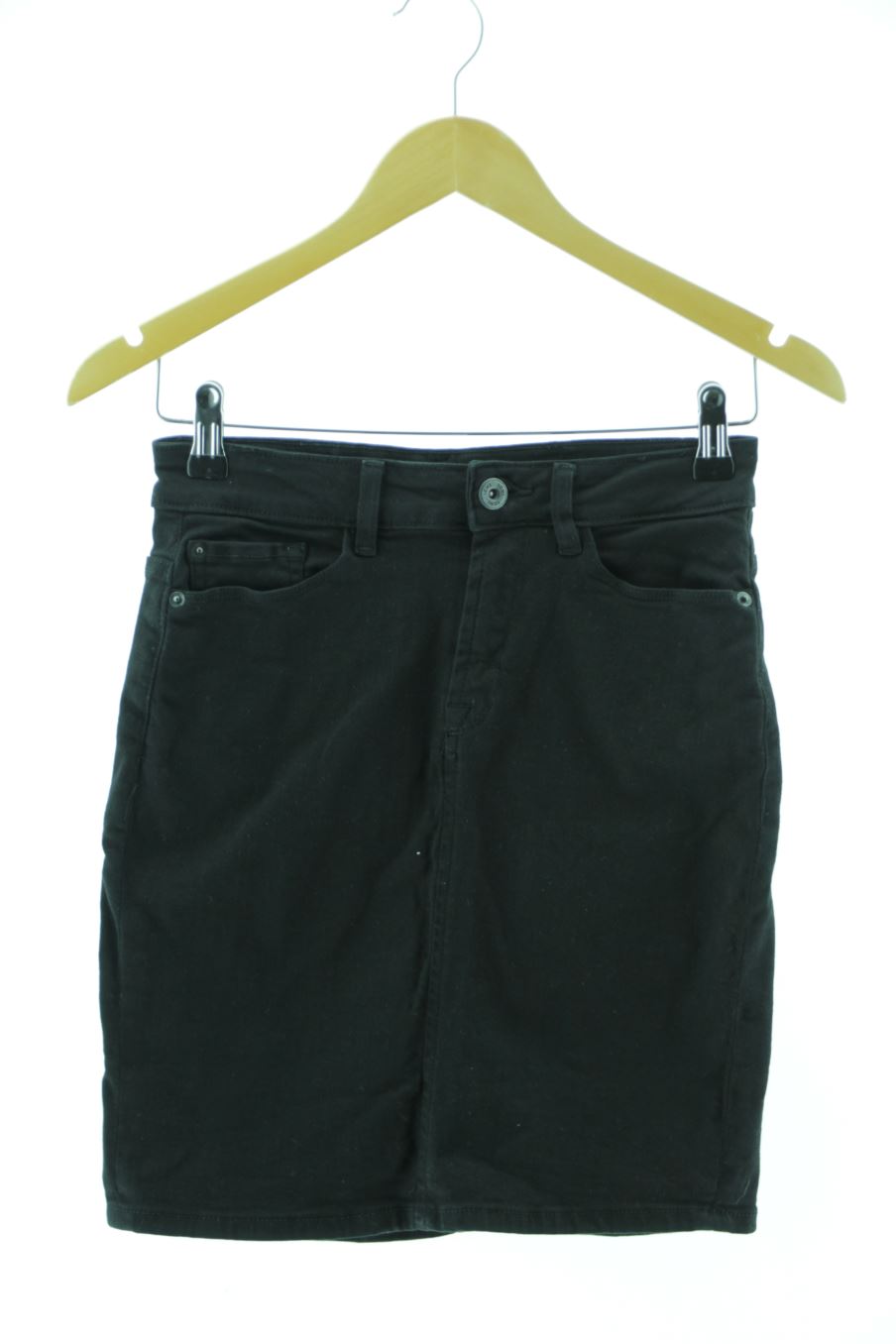 Jupe Ichi de la taille 34, de couleur noir de denim