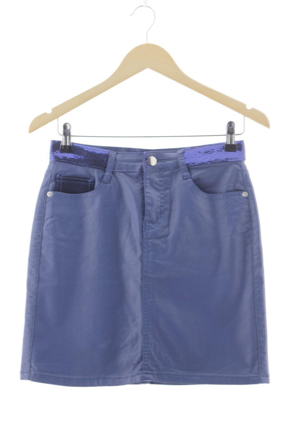 Falda de Ucollection de la talla 36, de color azul marino de sintético