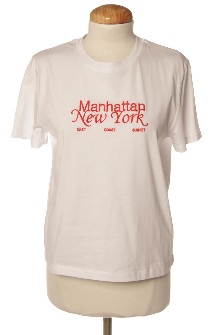 Camiseta de Zara de la talla S, de color blanco