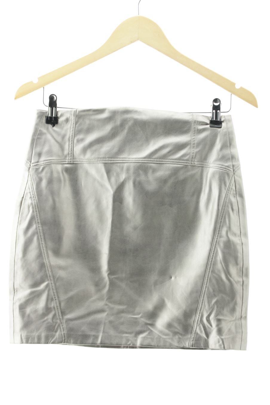 Jupe Bershka de la taille S, de couleur argenté de synthétique