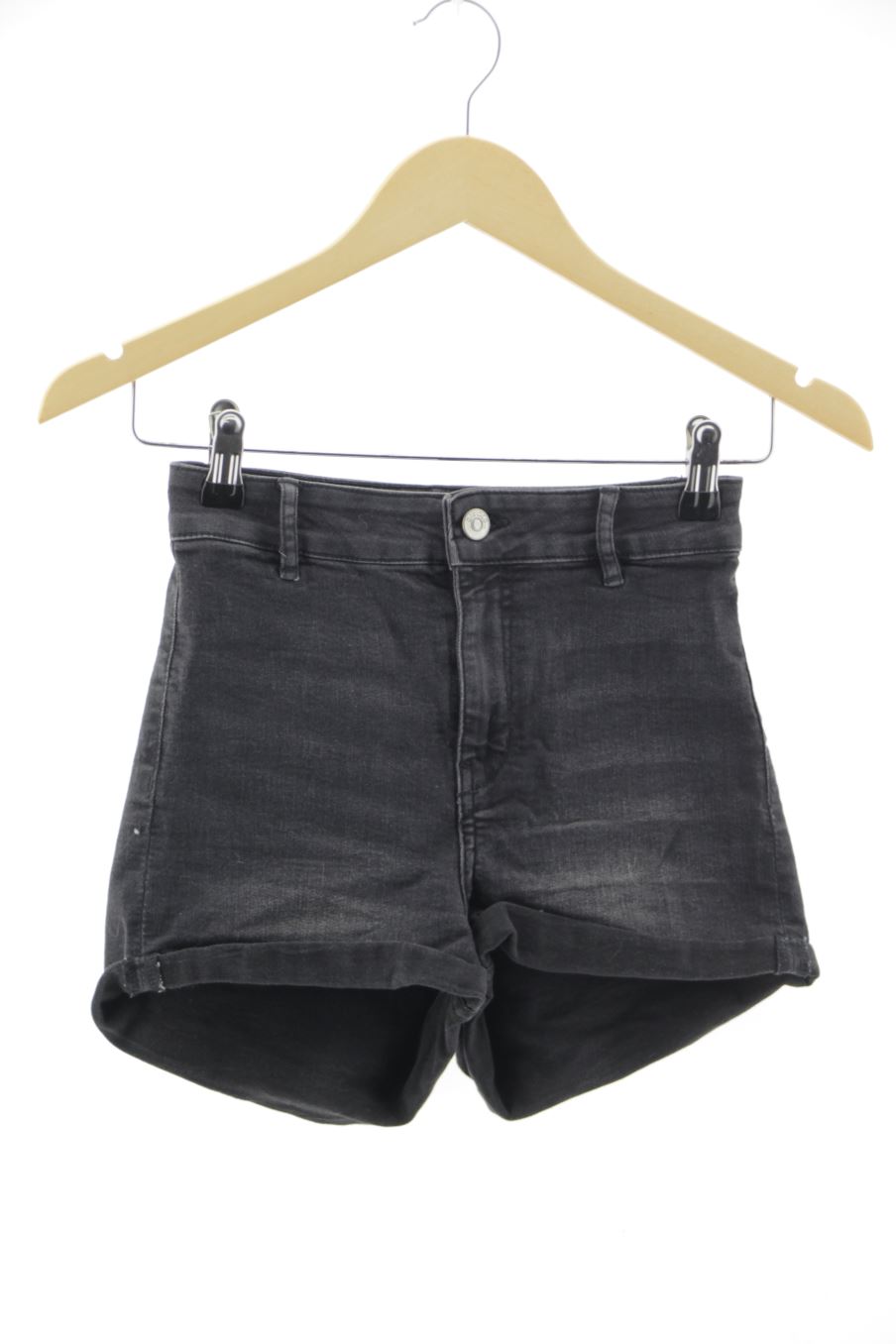 Shorts H&M de la taille 34, de couleur noir de denim