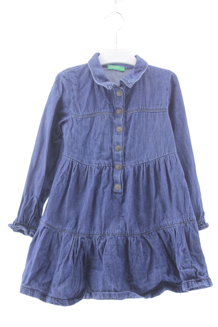 Vestido de Benetton de la talla 2 años de denim de segunda mano