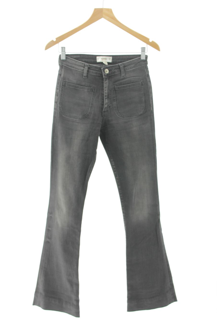 Jeans Mango de la taille 34, de couleur gris de denim