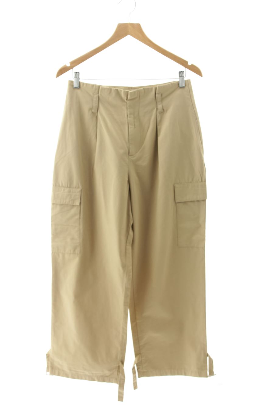 Pantaloni de Zara de la talla M, de color beige