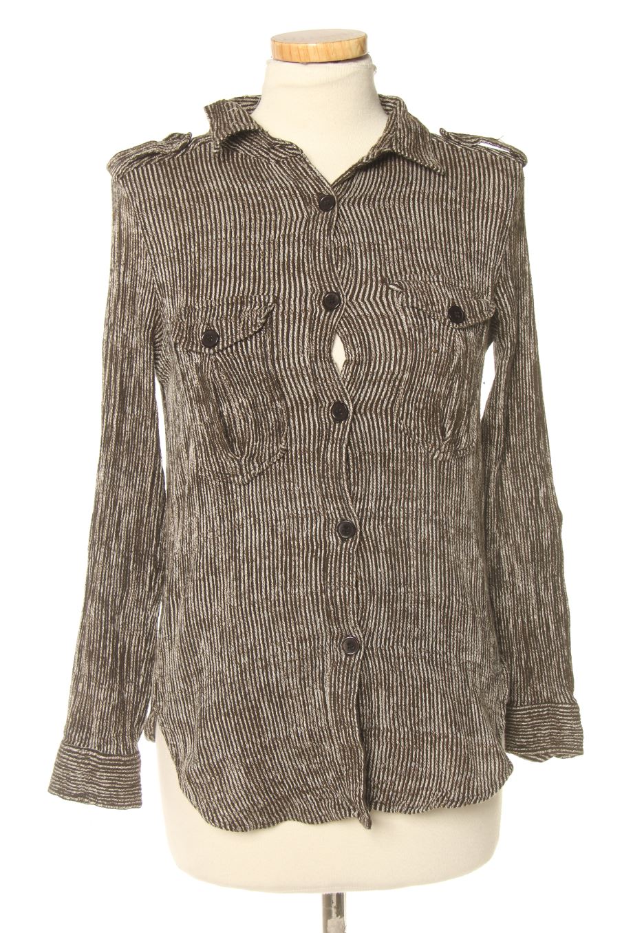 Camicia de Mango de la talla S, de color righe