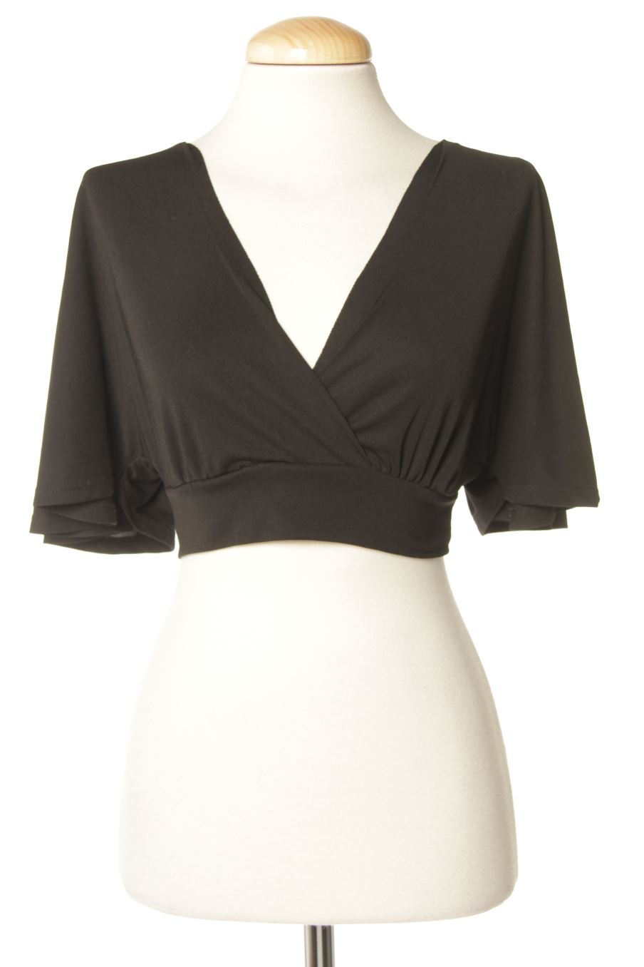 Blusa de manga corta de new look de la talla 36, de color negro